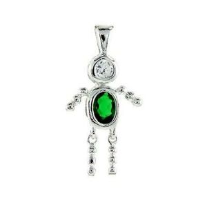 Charm/Pendant .925 Sterling Silver Birthstone